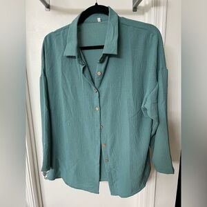Button Up Blouse, NWT